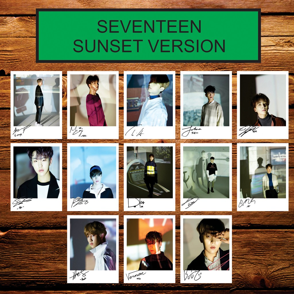 SEVENTEEN 02 SIGNED KPOP POLAROID