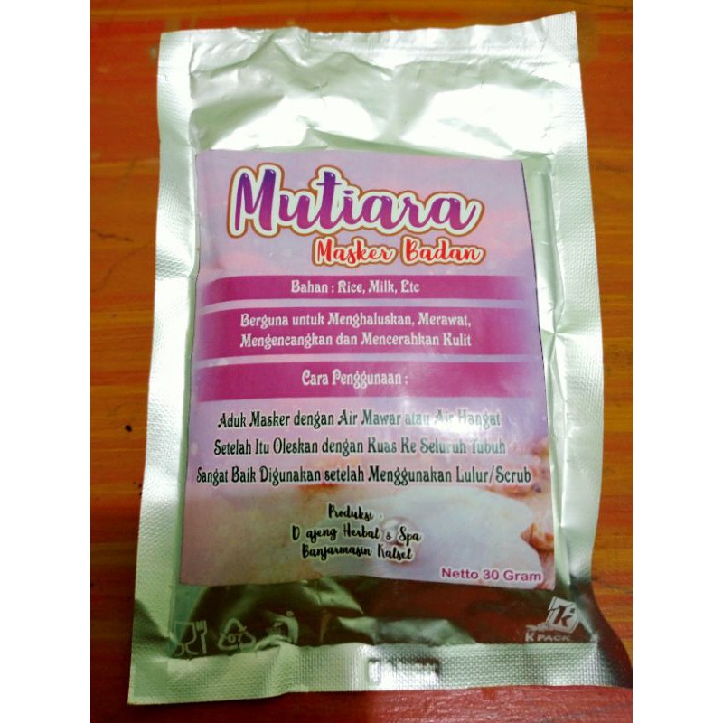 masker badan mutiara