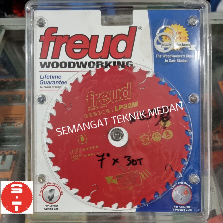 PISAU GERGAJI CIRCULAR SAW BLADE 7" X 30 T GIGI FREUD ITALY
