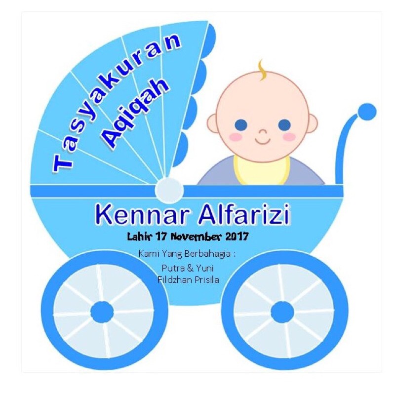 Bendera Aqiqah Karakter