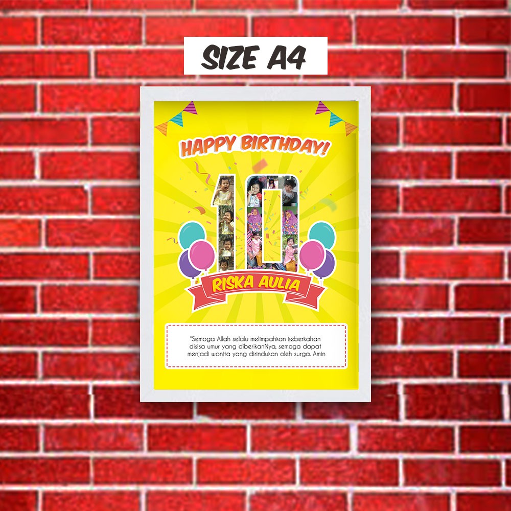 Jual Desain Ultah Photo Collage HD | Shopee Indonesia