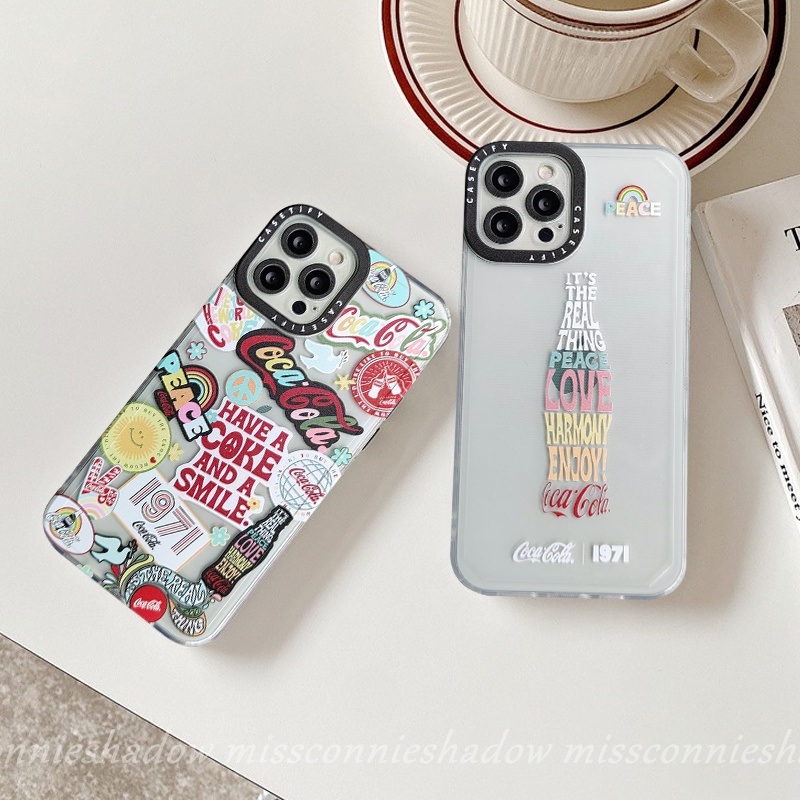 Soft Case Motif Coca Cola Untuk IPhone 7 6 8P 11 13 12 Pro Max X XR XS Max 6S Plus 7 8 SE 2020