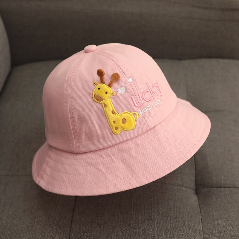 TOPI ANAK LUCKY GOODLUCK MODEL NELAYAN BUCKET HAT TOPI ANAK IMPORT-PINK / BARU YAAAAA