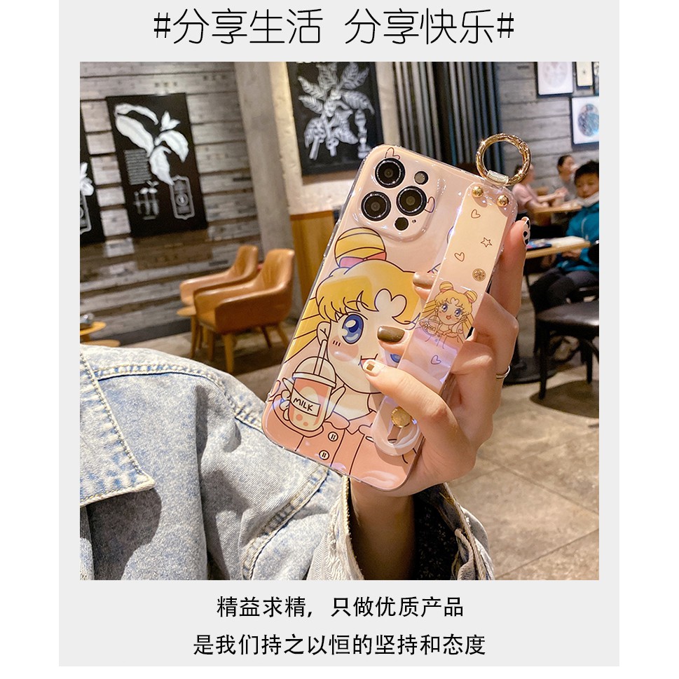 Cute Pink Sailormoon Softcase iphone 7+/8+/X/XS/XS MAX/XR/11/11 PRO/11 PRO MAX/12/12 PRO/12 PRO MAX