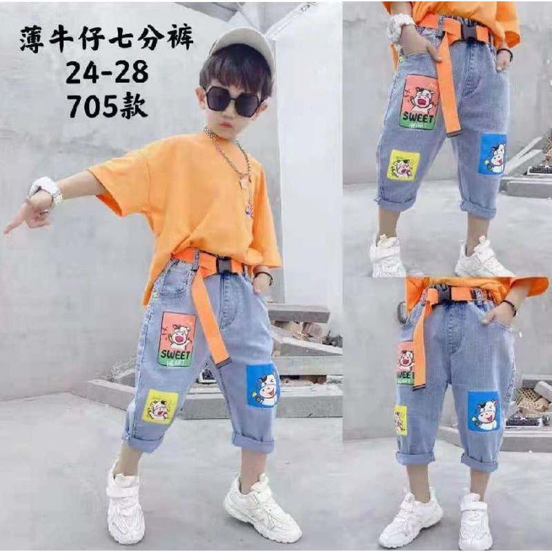 Pakaian anak laki-laki-celana anak laki-laki-celana denim import