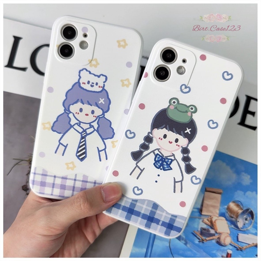 SOFTCASE MACARON PELINDUNG KAMERA CUSTOM CUTE GIRL OPPO VIVO SAMSUNG REALME XIAOMI IPHONE INFINIX FOR ALL TYPE BC6607