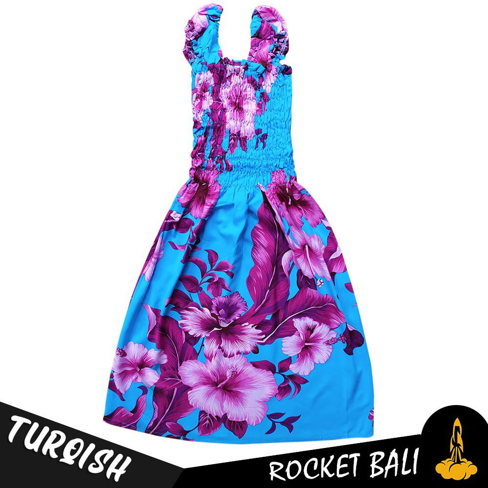 Dress Kerut Anak Khas Bali - Dress Kerut Dada Anak - Daster Anak Adem Halus dan Lembut 10 - 12 tahun