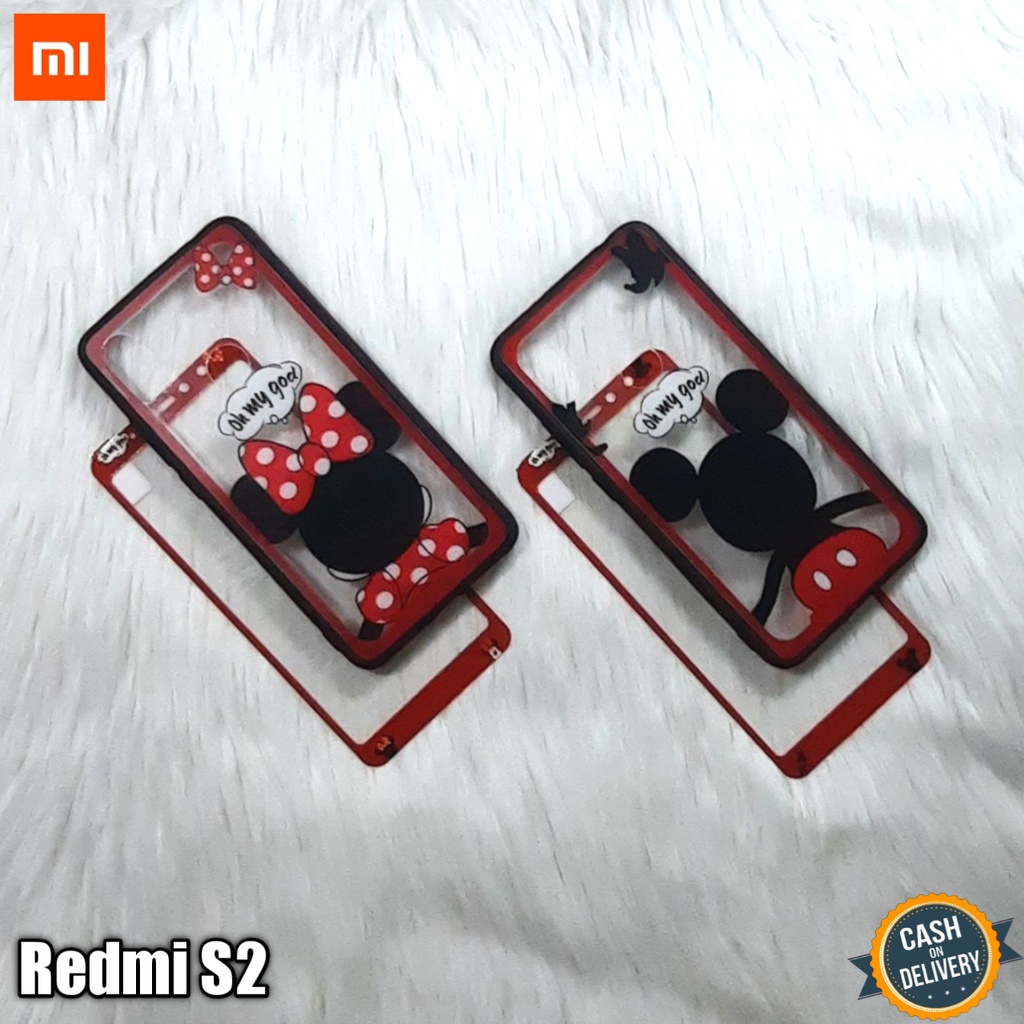 CASE 360 TRANSPARAN+TEMPERED GLASS MOTIF DISNEY FOR XIAOMI REDMI S2