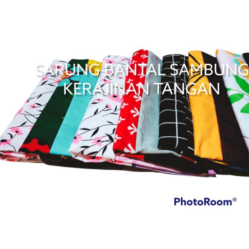 PAKET HEMAT 50 RB DAPAT 15 SARUNG BANTAL SAMBUNG RANDOM
