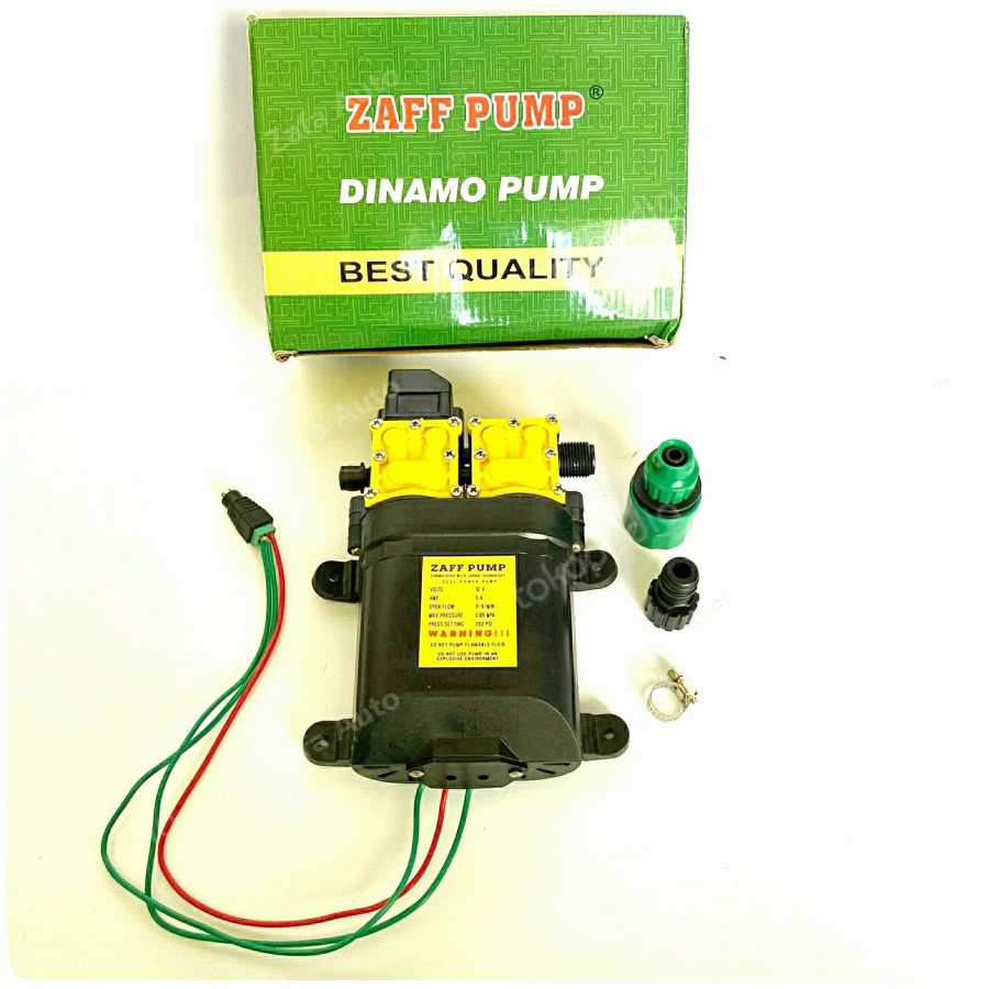 dinamo pompa air dc 12v double pump