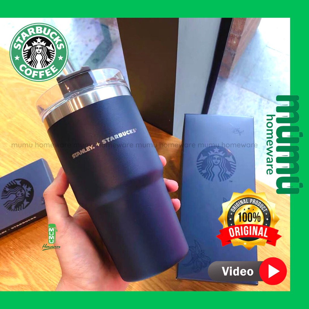 STARBUCKS ORIGINAL STANLEY VENTI TUMBLER with STRAW HOT & COLD LS60