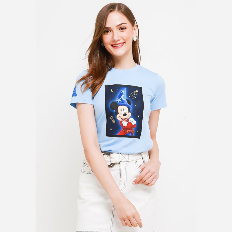Giordano Disney Fantasia Mickey Print Tee Wanita