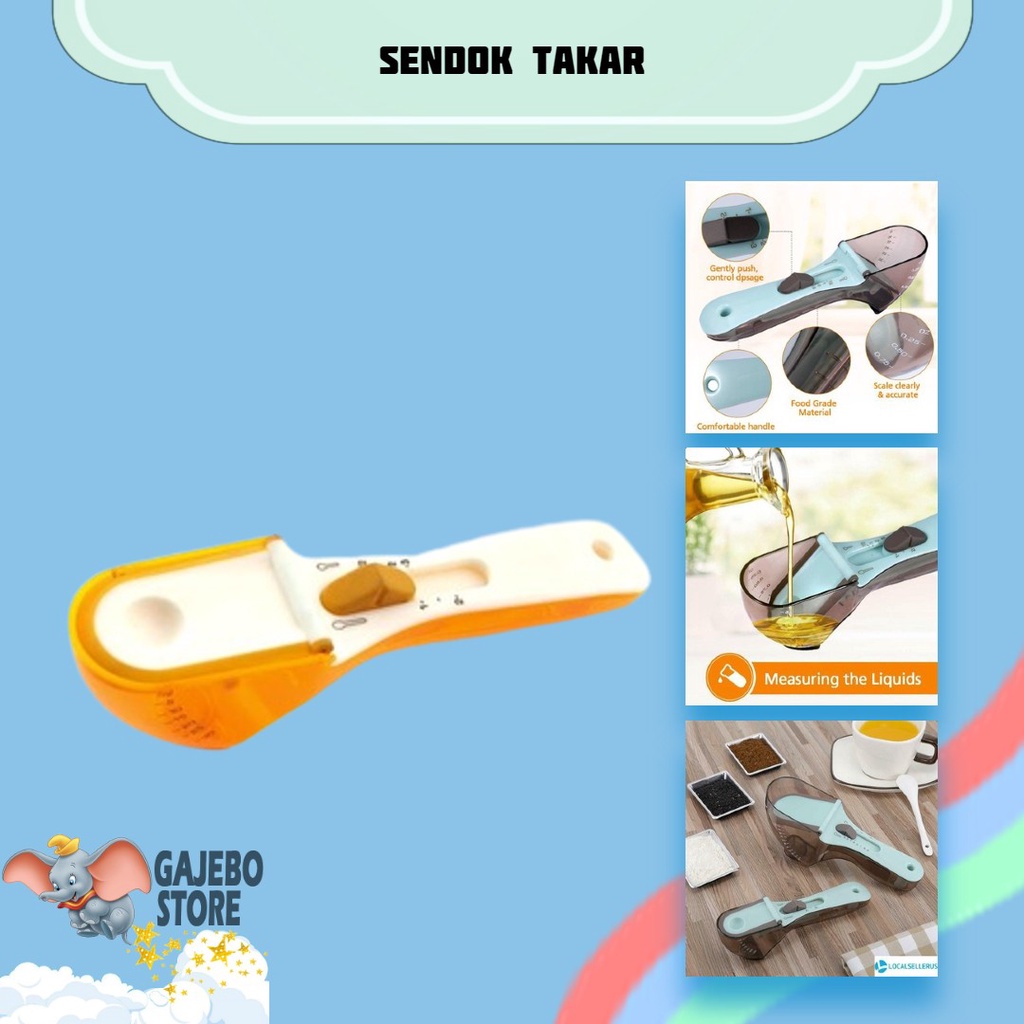 ADJUSTABLE MEASURING SPOON SENDOK UKUR MINYAK BUMBU MAKANAN -  SENDOK TAKAR