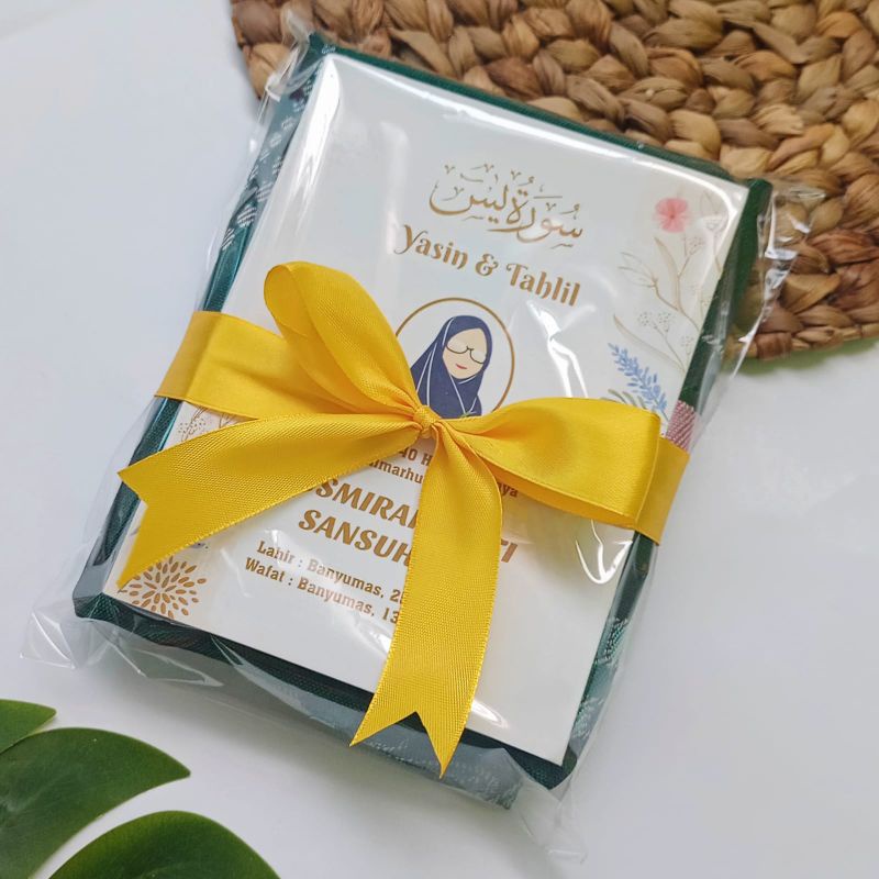 Parcel Souvenir Sajadah Tasbih Al Quran saku paket oleh oleh umroh tahlil tahlilan 40 harian