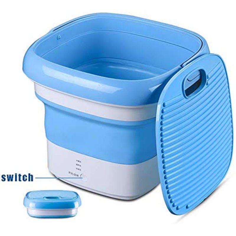 Mesin Cuci Mini Lipat Portable - Folding Washing Machine Kapasitas 1.8kg