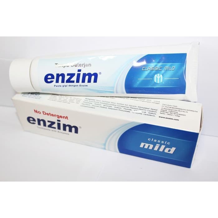 ENZIM PASTA GIGI FRESH MINT &amp; CLASSIC MILD 63GR (NO DETERGEN)