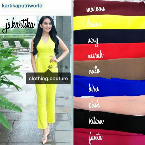 jumpsuit kartija 07 - jumpsuit scuba - pakaian wanita