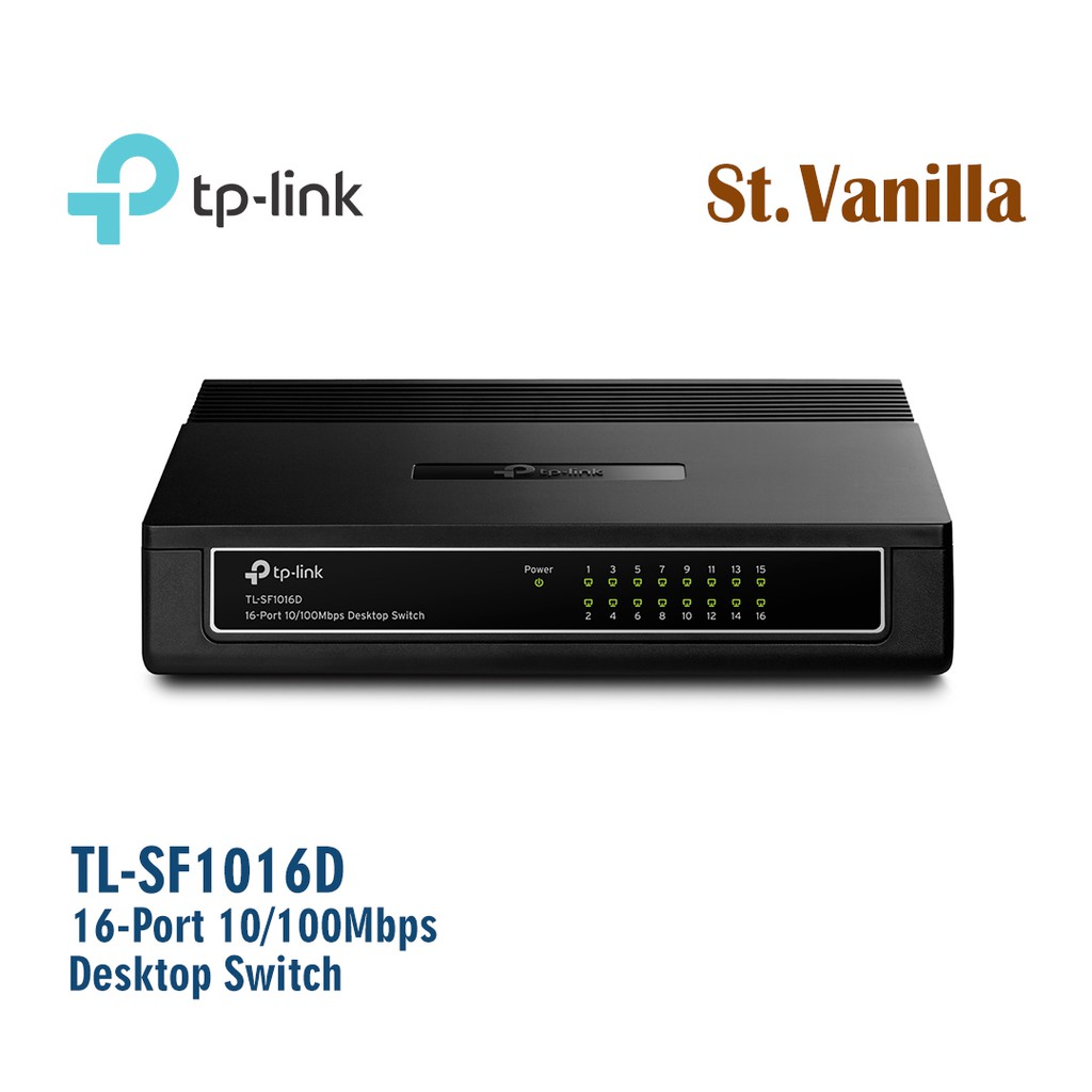 TP-LINK TL-SF1016D 16-Port 10-100Mbps Desktop Switch SF1016D