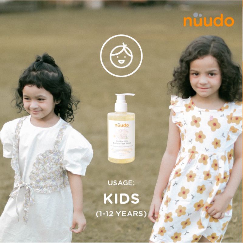 NUUDO gentle Baby Head to toe Wash / Nuudo Kids bubbly wash / Nuudo sabun bayi