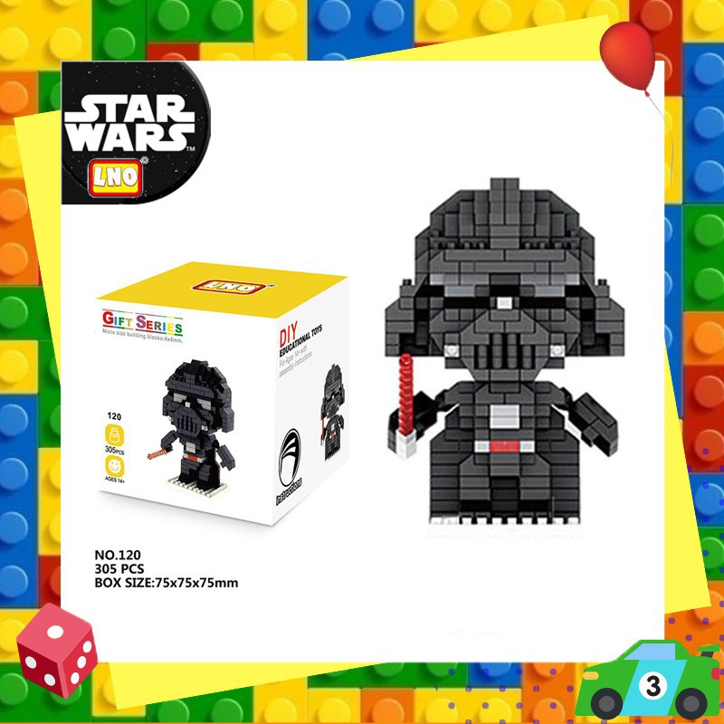 Star Wars Nanoblock Mini Block Rakitan Blok Bangunan Mainan Edukasi