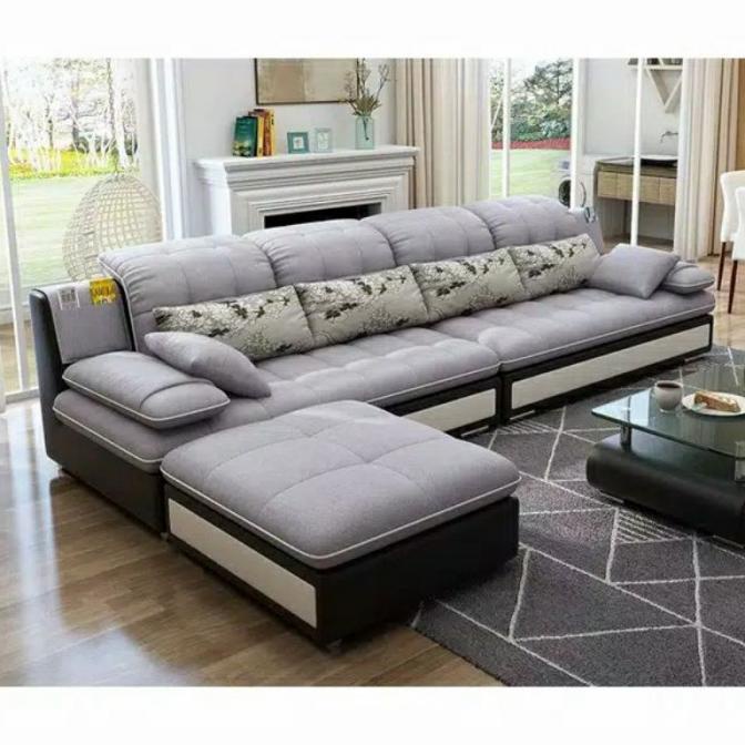 Sofa/ Minimalis/Sofa L/Sofa Ruang Tamu/Sofa Leter L/Kursi Sofa Milkasari255