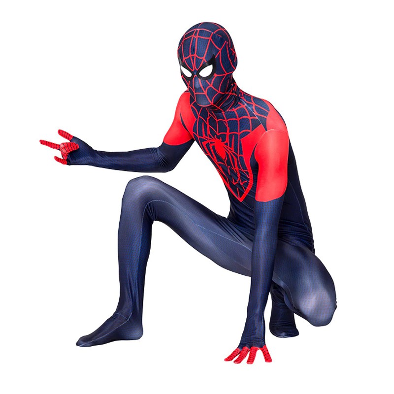 Jual Free Ongkir Adult Kids Spider-Man Into The Spider-Verse Cosplay Costume  Zentai Suit Miles Morales Indonesia|Shopee Indonesia