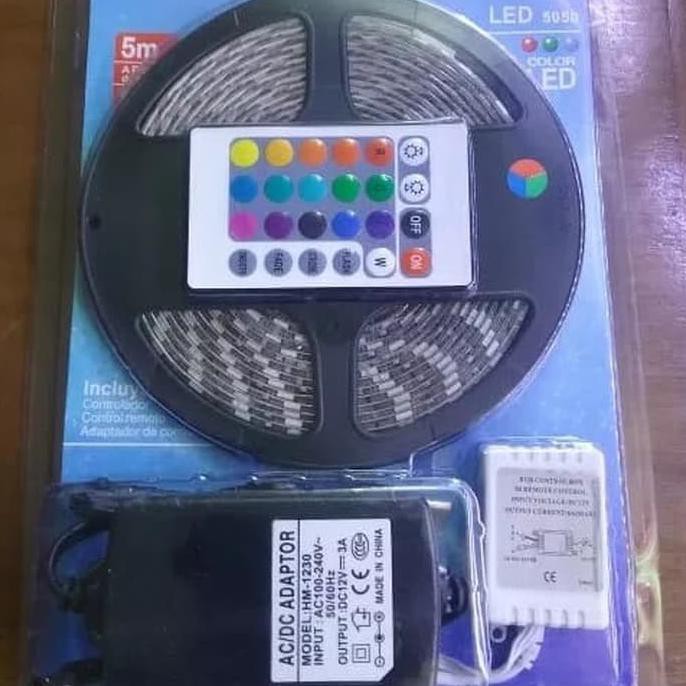 BE5T QUALITY led strip RGB set IP44-5050 (remot+adaptor)