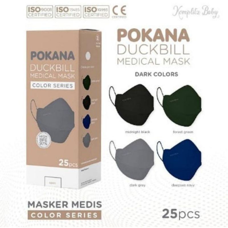 Pokana duckbill medical mask isi 25pcs