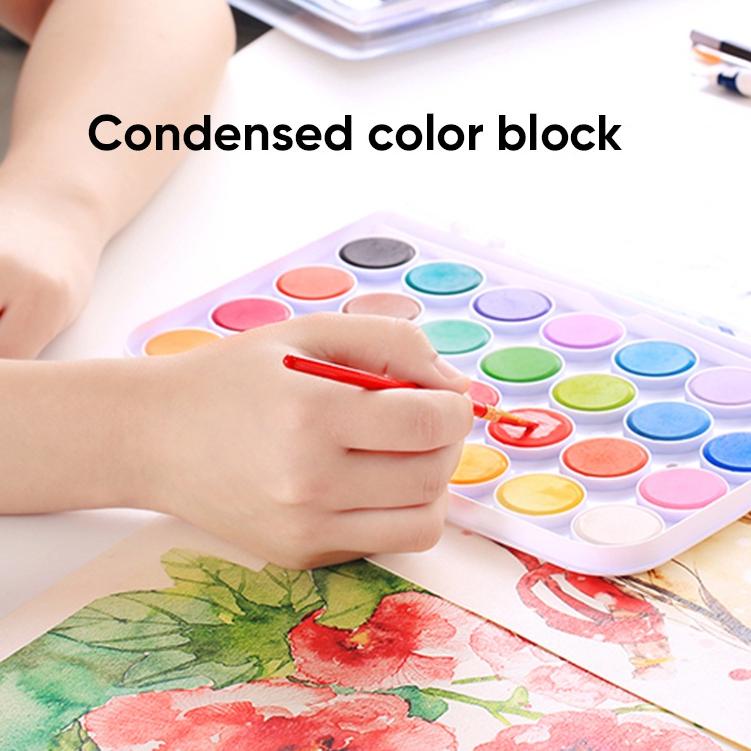 

hjp09 Giorgione Solid Watercolor Paint Cat Air 12/16/24/28/36/48 Warna ,.