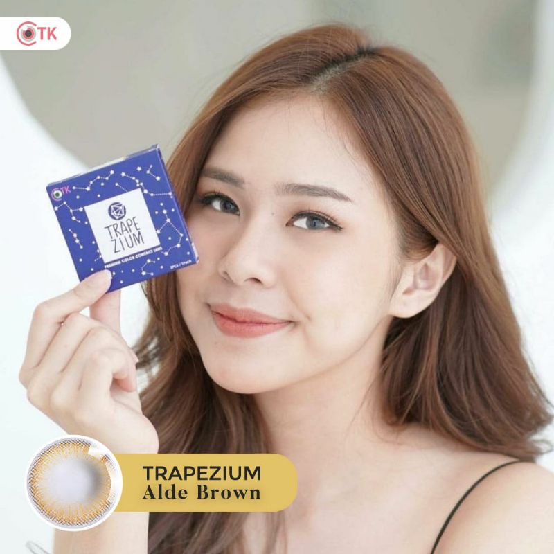 Softlens TRAPEZIUM 14.5 MM ALDE BROWN MINUS -0.50 S.D -6.00 by CTK