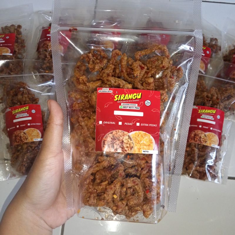 

Usus Crispy Sirangu 250gr dengan Bumbu Rempah Original Pedas