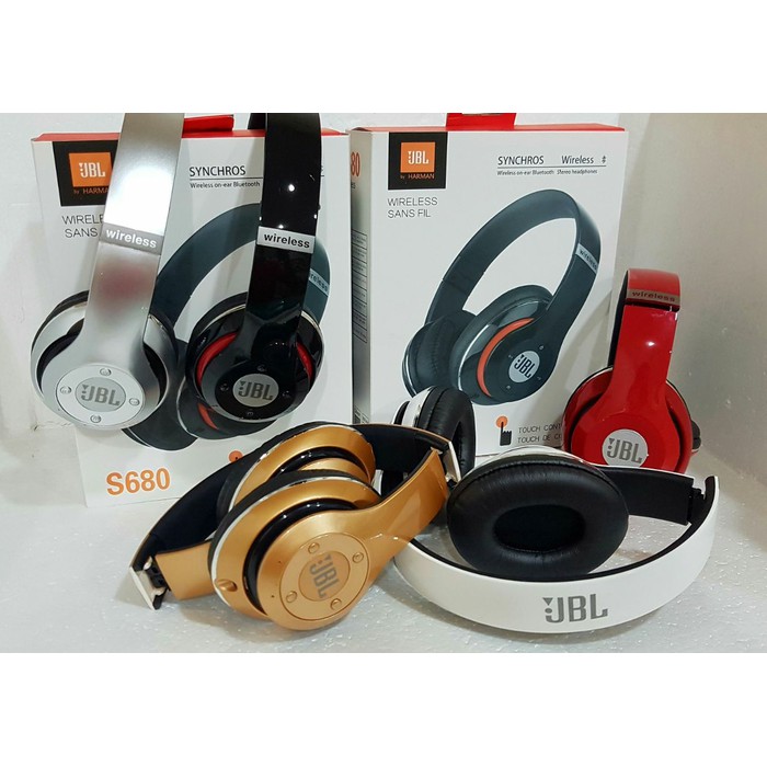 Promo  JBL S 680 Bluetooth Earphone Superbass  Murah
