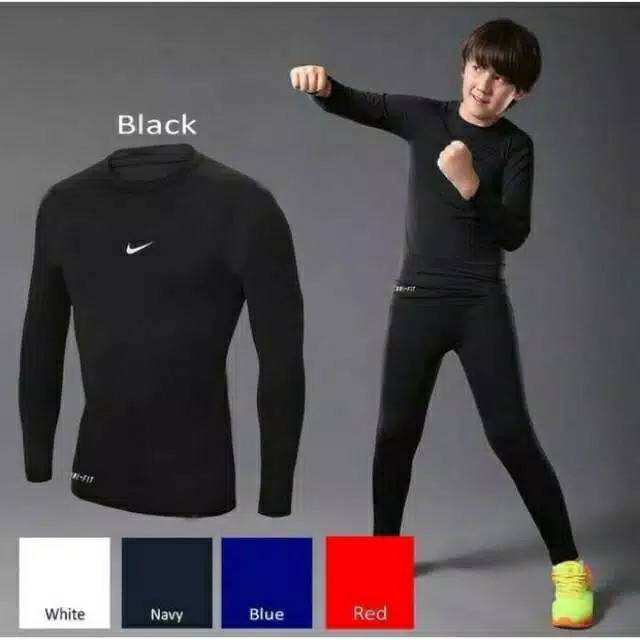 BEST SELLER - MENSET BAJU BASELAYER ANAK / KIDS NIKE