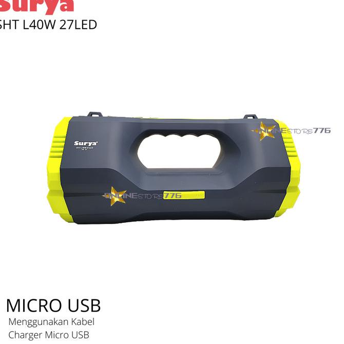 Senter Emergency Surya Sht 40W 27Led/ L40W 27Led/ Senter Jumbo Surya