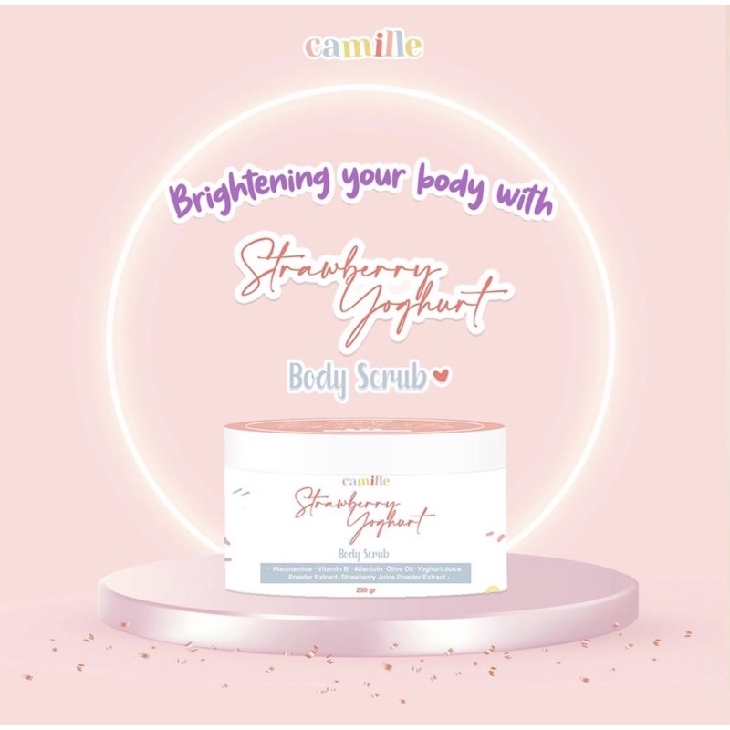MASKER CAMILLE • FACE MIST CAMILLE • BODY SCRUB CAMILLE | MASKER ORGANIK BPOM-BODY SCRUB CAMILLE