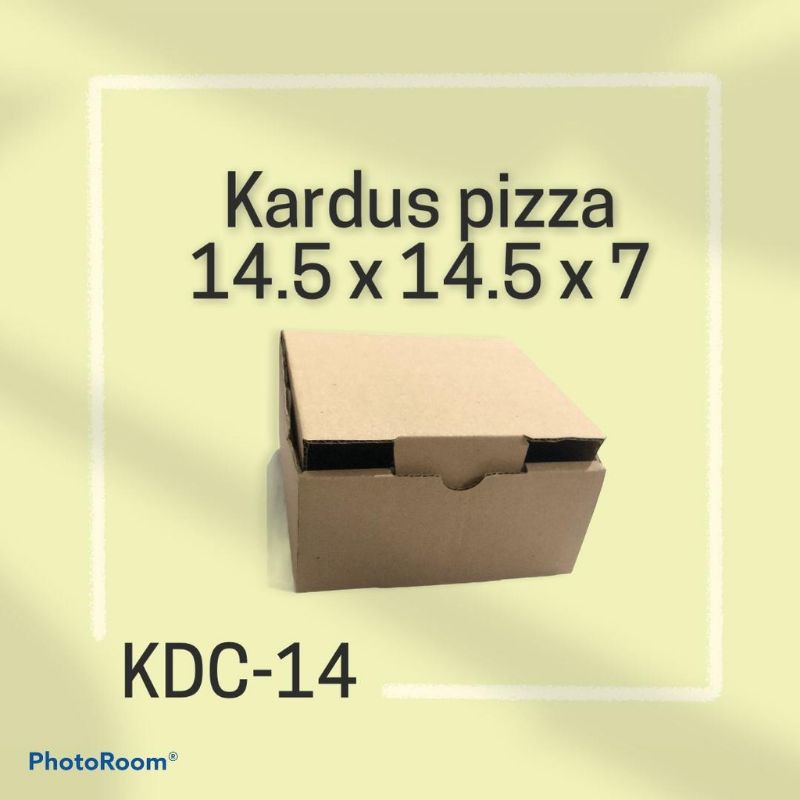 

Kardus Karton Box Pizza Ukuran 14,5×14,5×7 cm Polos Baru