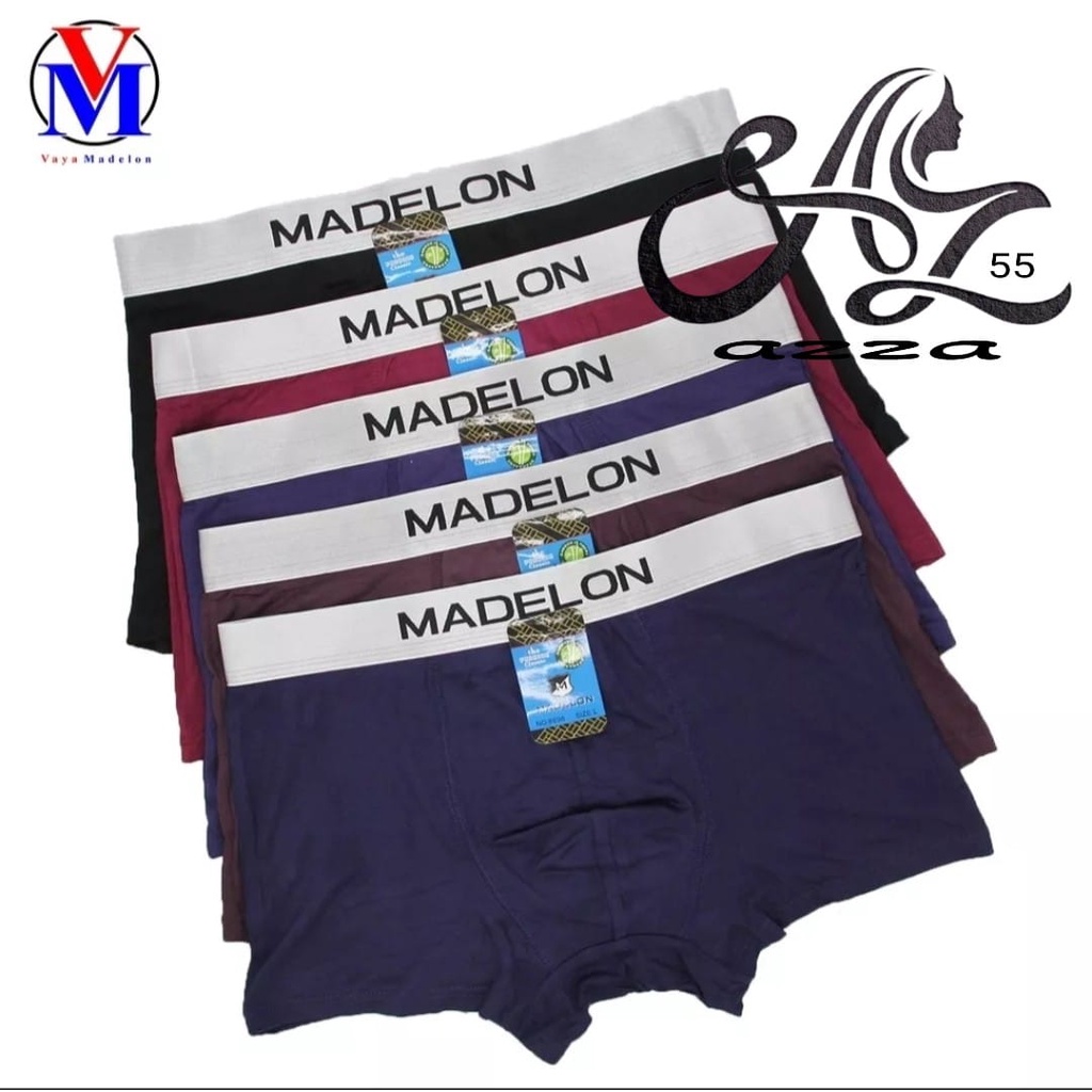 3 pcs celana dalam pria boxer madelon seamless