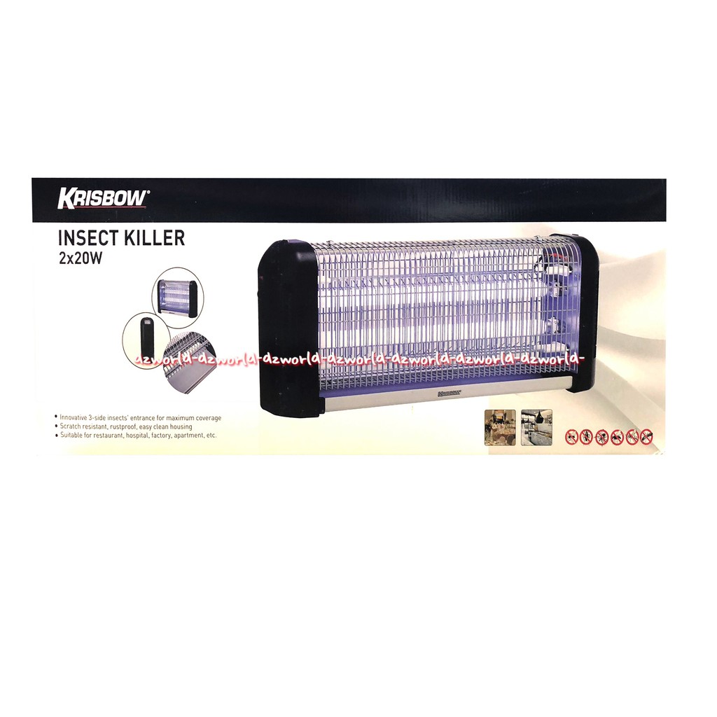 Krisbow Insect Killer 2x20 W Alat Pengusir Nyamuk Serangga Alat Setrum