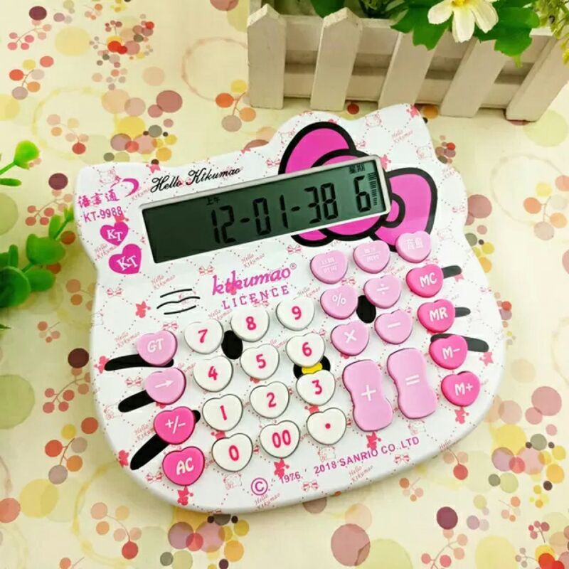 

Kalkulator besar model kepala hello kitty