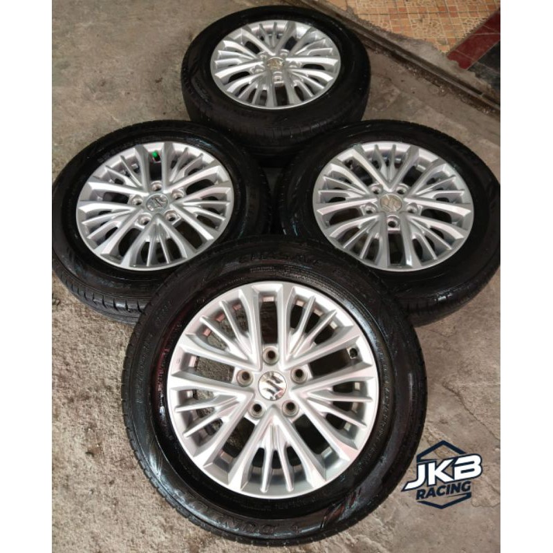 Velg Mobil Bekas OEM ERTIGA Ring 15 Ban DUNLOP 185 65 R15 LUXIO BRV INOVA