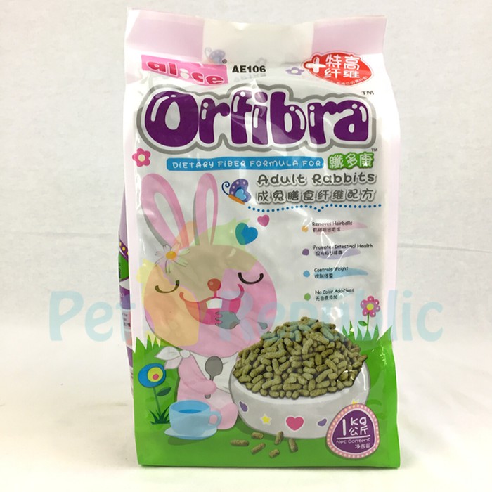 PBC276 Makanan Kelinci ALICE AE106 Orfibra Rabbit Pellet 1kg