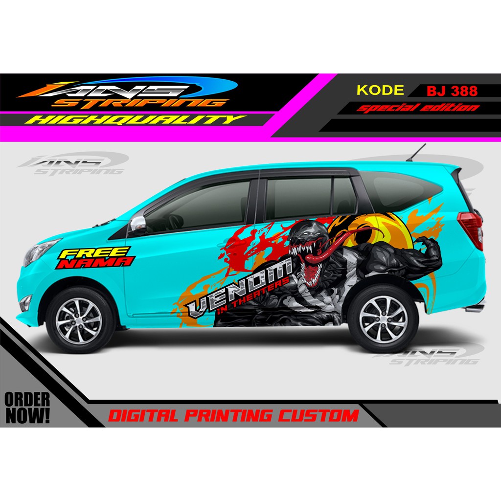 STICKER MOBIL SIGRA, AVANZA / DECAL STICKER MOBIL / VARIASI STIKER MOBIL SAMPIANG