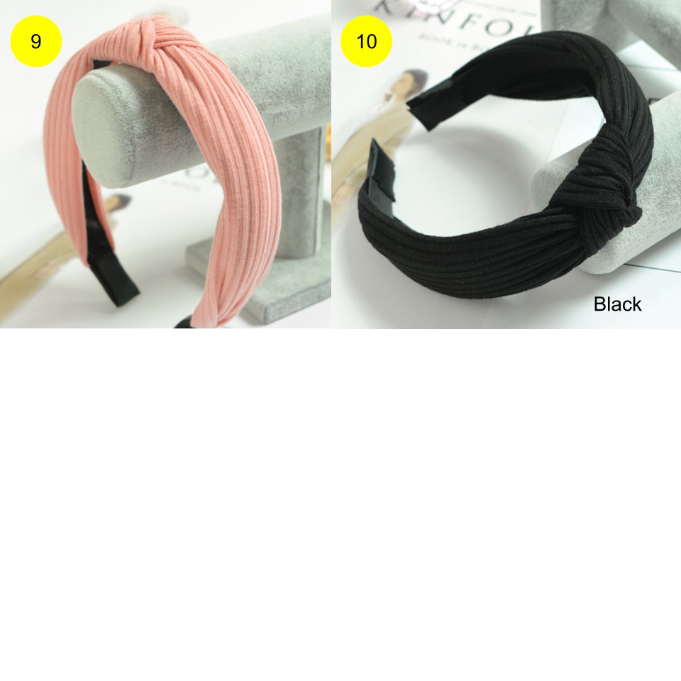 Bando Korea Bando Bandana Wanita Murah Bando Polos Bando Simpul (B124)