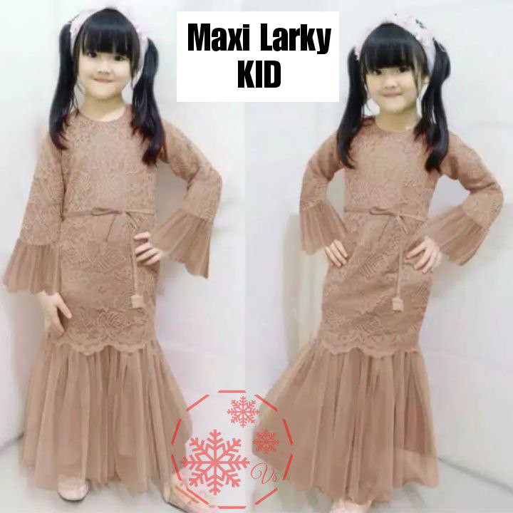 MX LARKY KIDS ANAK / BRUKAT PESTA ANAK WANITA / LENGAN PANJANG