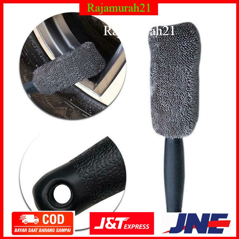 CARHAVE Sikat Microfiber Pembersih Velg Ban Mobil Motor Car Wheel Rim Brush - 7RHAEMGY - Gray