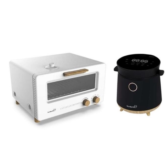 ;&;&;&;&] Bundle Kurumi Home Rice Cooker KH200 + Mini Steam Oven Toaster KH300