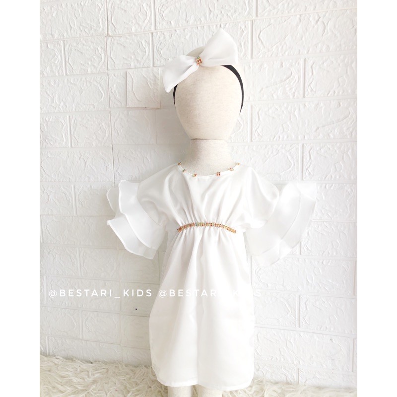 Kaftan Anak Bayi /Newborn / Kaftan Baby Tangan Organza Silk-8