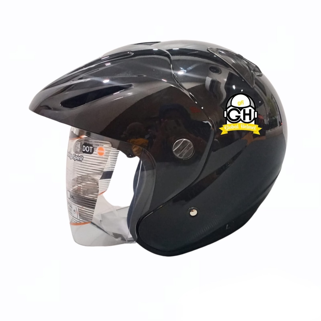 HELM INK CX 22 BLACK METALIK ORIGINAL HELM INK CX22 HITAM METALIK HELM INK TOPI ASLI ORI GARANSI SNI