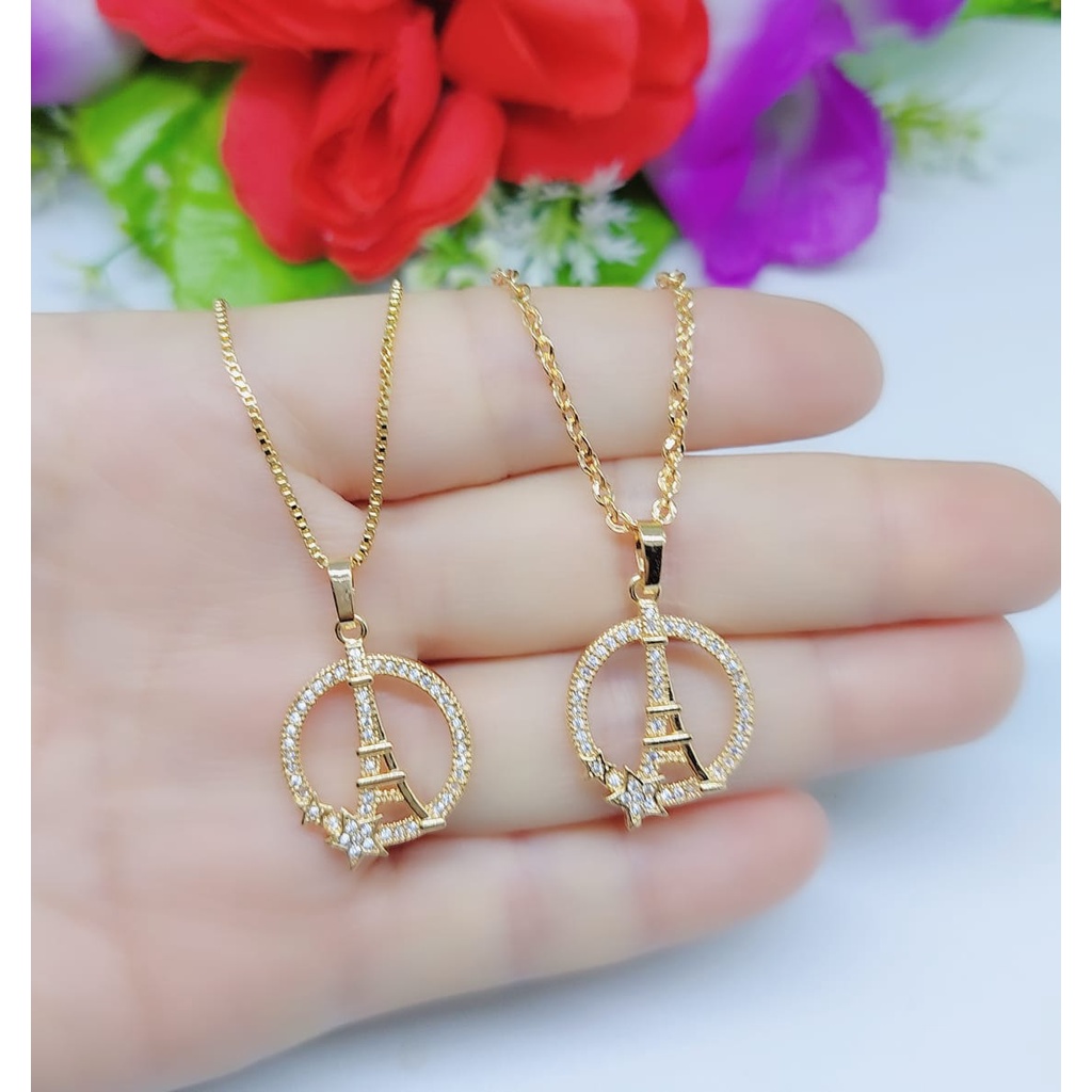 Set Kalung dan Anting xuping permata lapis emas fashion jewellery A15,16