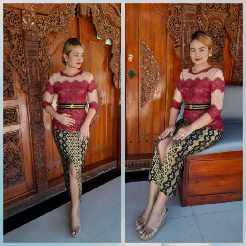 Kebaya  bali midifikasi-rok prada